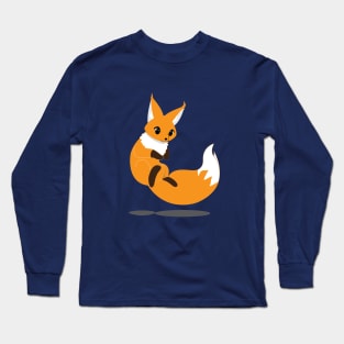 Cute Fox Vector Long Sleeve T-Shirt